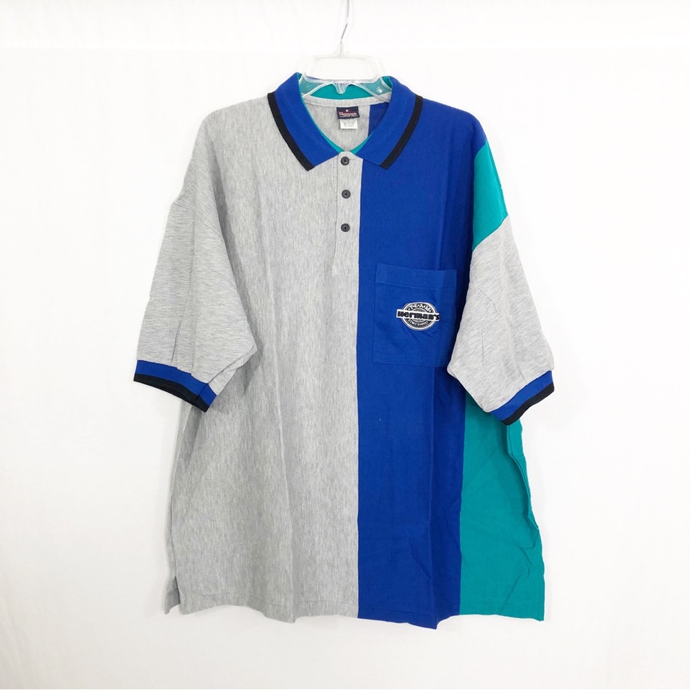 NEW Herman’s World Of Sporting Goods Vintage 1980s Polo Shirt, Size XL